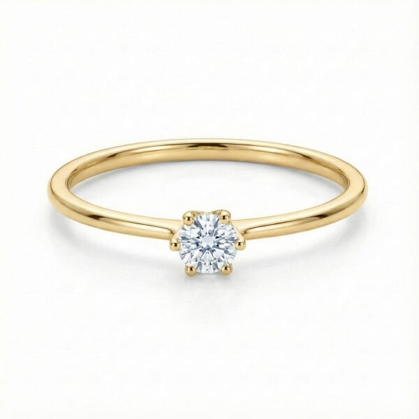 Enstens diamantring Aida med 0,20 ct i 14kt gull. TW-Si. -18016020
